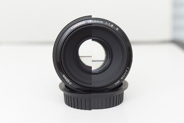 So sánh chất lượng quang học của Yongnuo so với Canon 50mm f/1.8