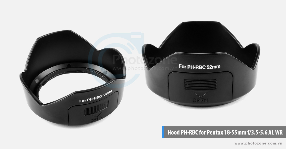 Hood PH-RBC for Pentax 18-55mm f/3.5-5.6 AL WR