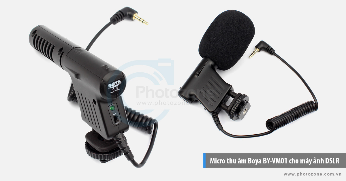 Micro thu âm Boya BY-VM01 cho máy ảnh