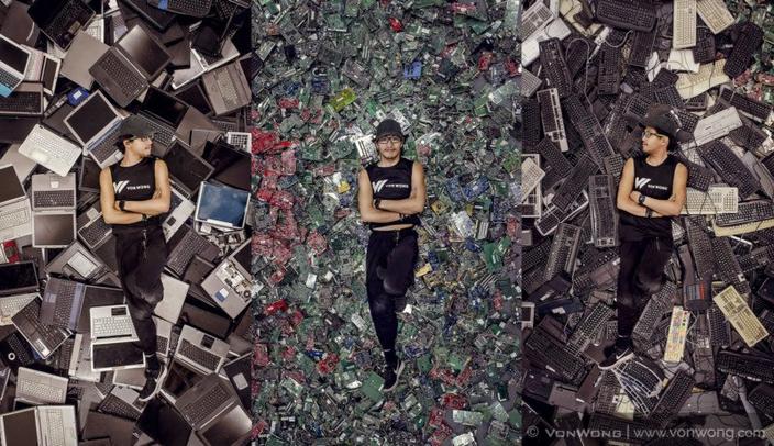 Nhiếp ảnh gia dùng gần 2.000kg rác điện tử sáng tạo ra những bức ảnh siêu thực Nhiếp ảnh gia dùng gần 2.000kg rác điện tử sáng tạo ra những bức ảnh siêu thực