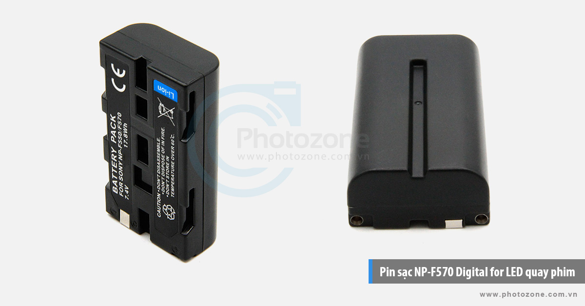 Pin sạc NP-F570 Digital for LED quay phim