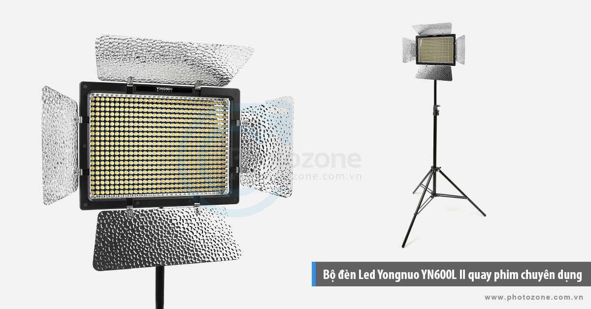 Bộ đèn Led Yongnuo YN600L II quay phim chuyên dụng