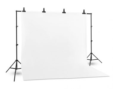 Bộ phông vải chụp ảnh trắng (3 x 4m) Cotton Muslin cao cấp, kèm khung treo (3 x 2.6m)