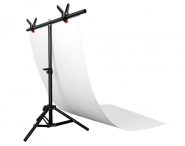 Bộ phông PVC trắng chụp ảnh sản phẩm (60 x 130cm), kèm khung treo chữ T (68 x 75cm)