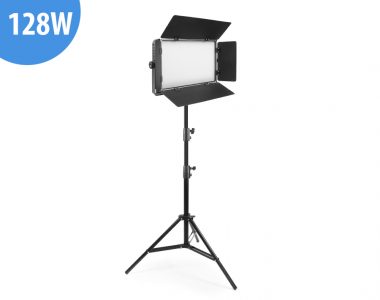 Bộ đèn Kino Led Panel LP-128 128W sáng trắng (5600K) quay phim chuyên nghiệp kèm chân đèn 2.5m