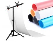 Bộ phông PVC chụp ảnh sản phẩm (60 x 130cm), kèm khung treo chữ T (68 x 75cm)