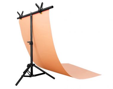 Bộ phông PVC cam chụp ảnh sản phẩm (60 x 130cm), kèm khung treo chữ T (68 x 75cm)