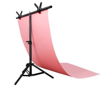 Bộ phông PVC hồng chụp ảnh sản phẩm (60 x 130cm), kèm khung treo chữ T (68 x 75cm)